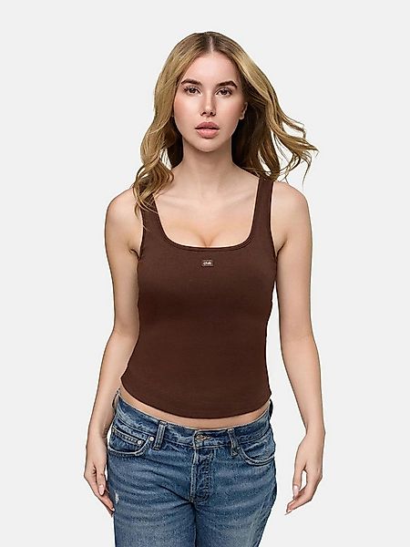 cfab (formerly creamy fabrics) BH-Hemd Cotton Tank with Built-In Push-Up Br günstig online kaufen