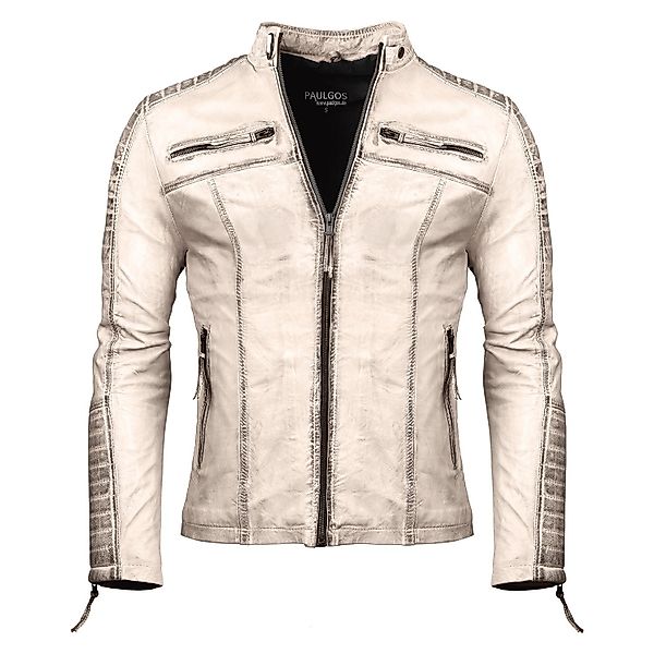 PAULGOS Lederjacke Herren Jacke Übergangsjacke Biker günstig online kaufen