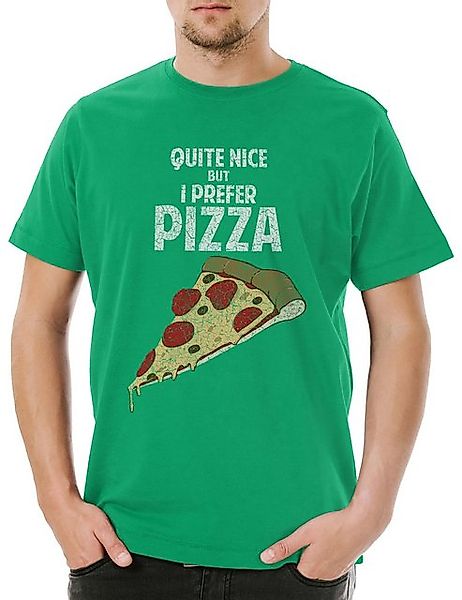 Urban Backwoods Print-Shirt Urban Backwoods I Prefer Pizza Herren T-Shirt H günstig online kaufen
