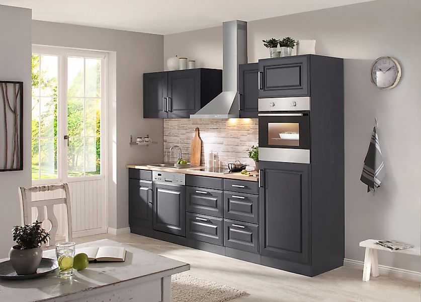 KOCHSTATION Küchenzeile "KS-Stockholm – Küche mit hochwertiger und detailre günstig online kaufen