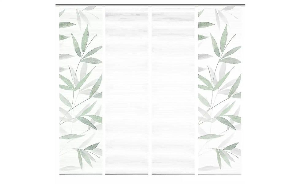 HOME in green Schiebevorhang   ¦ grün ¦ Synthetik ¦ Maße (cm): B: 60 H: 245 günstig online kaufen