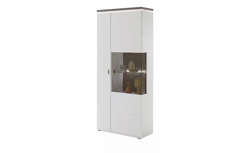 uno Kombi-Vitrine  Aurelia ¦ weiß ¦ Maße (cm): B: 90 H: 208 T: 37.0 Schränk günstig online kaufen