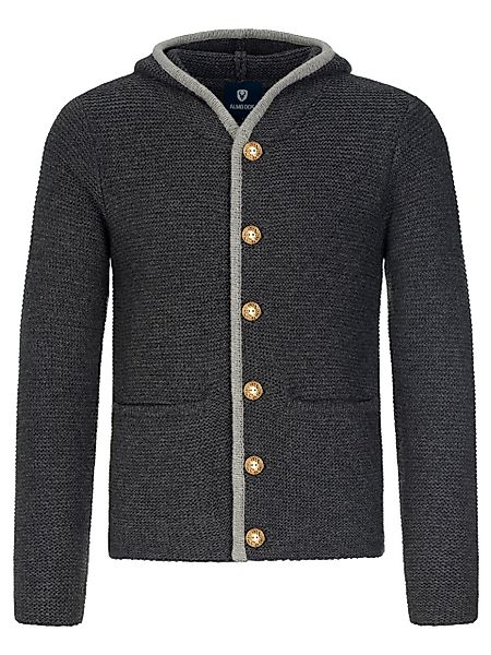 Almbock Trachtenstrickjacke Strickjacke Bavaria (1-tlg) anthrazit günstig online kaufen