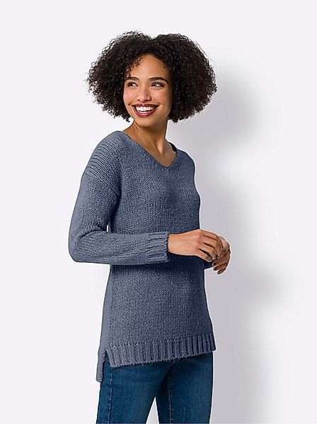 heine Strickpullover V-Ausschnitt-Pullover günstig online kaufen
