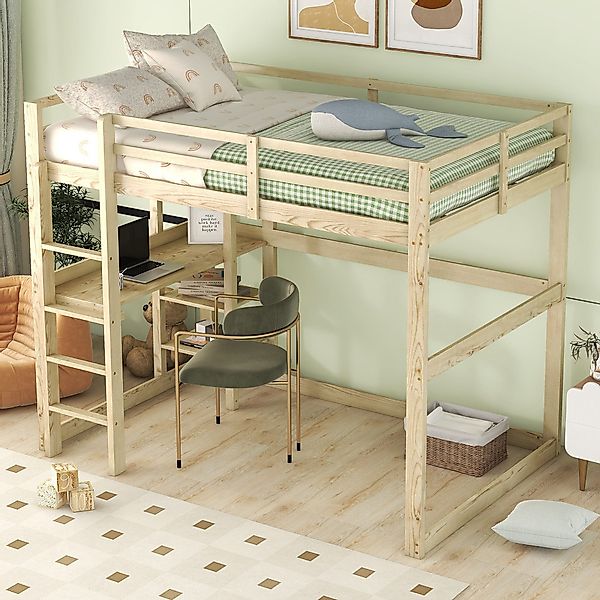 STILVORA Hochbett 140X200 mit Schreibtisch,Kinderbett mit günstig online kaufen