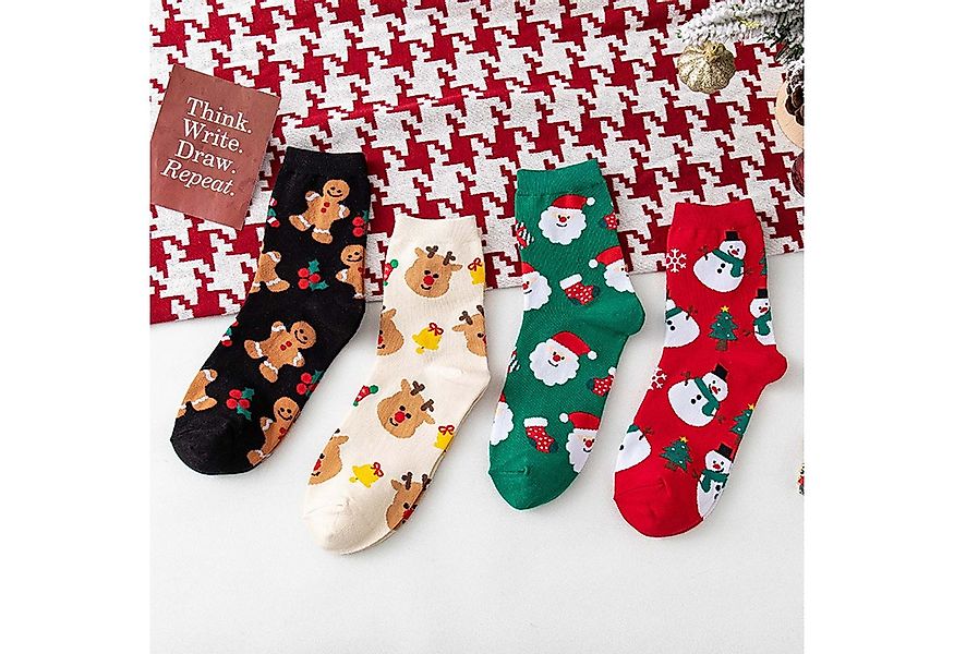 trends for living Freizeitsocken Weihnachtssocken in der Mitte der Wade, Ca günstig online kaufen