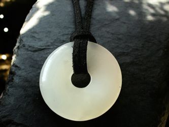 Steinfixx® Lange Kette echter Edelsteindonut 30 günstig online kaufen