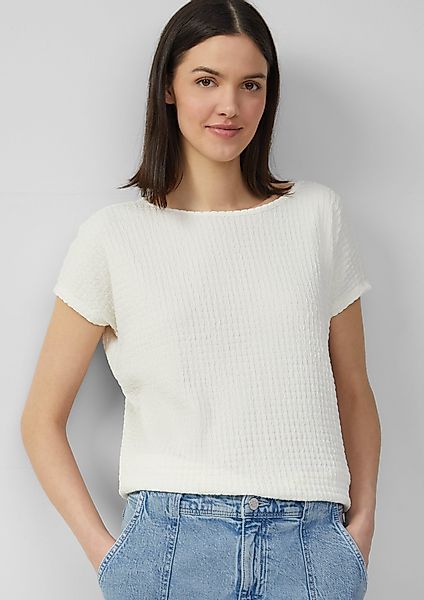s.Oliver Shirttop Relaxed-Fit-Shirt in Struktur-Optik günstig online kaufen