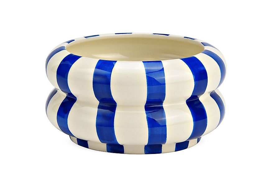 matches21 HOME & HOBBY Dekoschale Dekoschale bunt gestreift, blau weiß in Ø günstig online kaufen