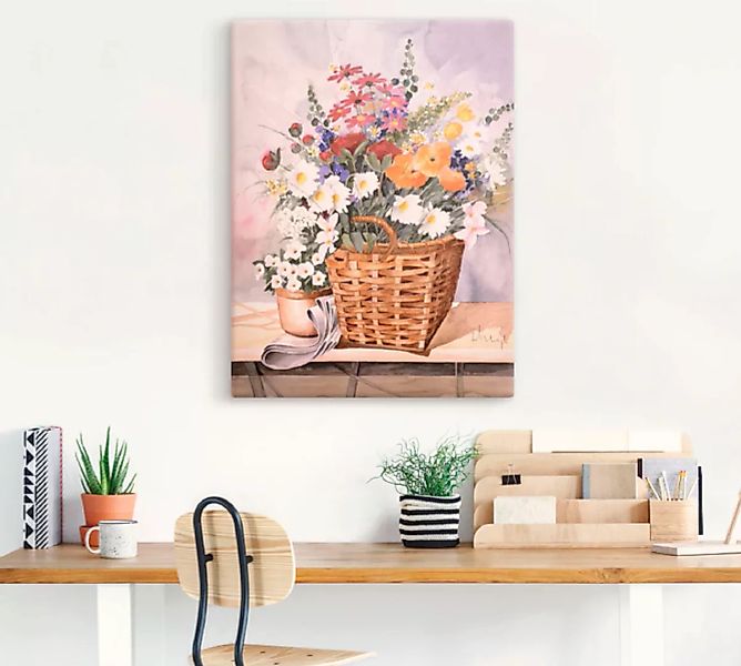 Artland Wandbild "Stillleben mit Kürbissen", Blumen, (1 St.) günstig online kaufen