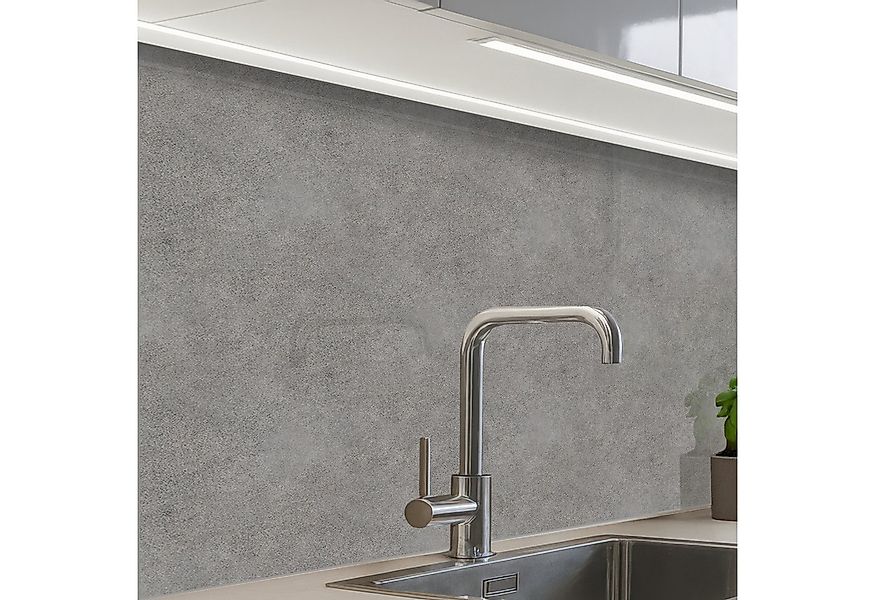 KitchenYeah Küchenrückwand selbstklebend Industriell - Gemustert - Beton, ( günstig online kaufen