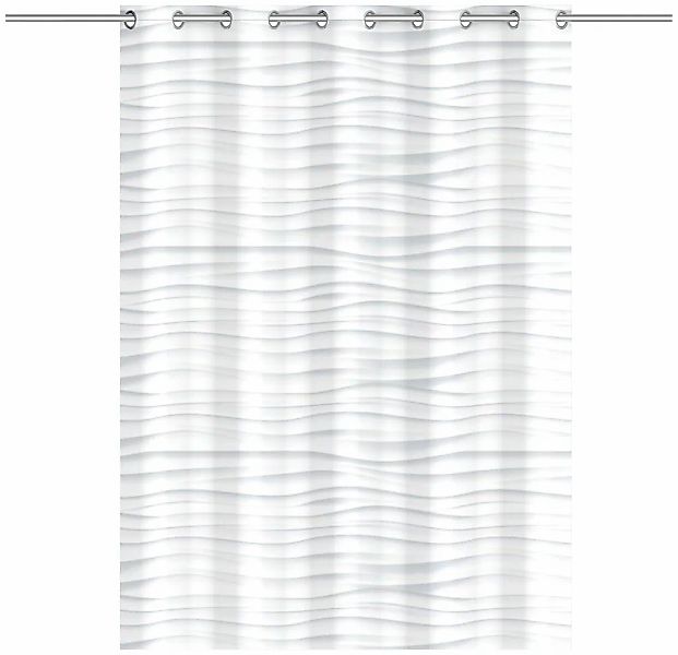 Eisl Duschvorhang "White Wave", waschbarer Antischimmel Textil Vorhang (Höh günstig online kaufen