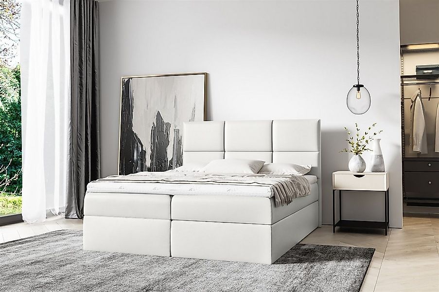 Fun Möbel Boxbett Schlafzimmerbett OLIVIA in Kunstleder (inkl. Bettkästen, günstig online kaufen