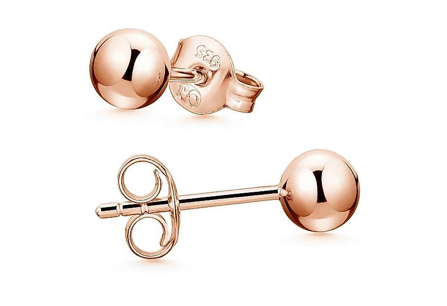 Materia Paar Ohrstecker Kugel Basic Rosegold Ohrringe klein 3-6mm SO-350, S günstig online kaufen