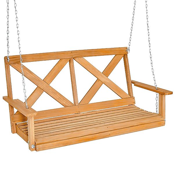 COSTWAY Hollywoodschaukel Hängebank, 2,00-Sitzer, aus Holz, günstig online kaufen