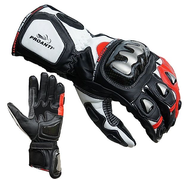 PROANTI Motorradhandschuhe PROANTI Motorradhandschuhe Racing Pro rot günstig online kaufen