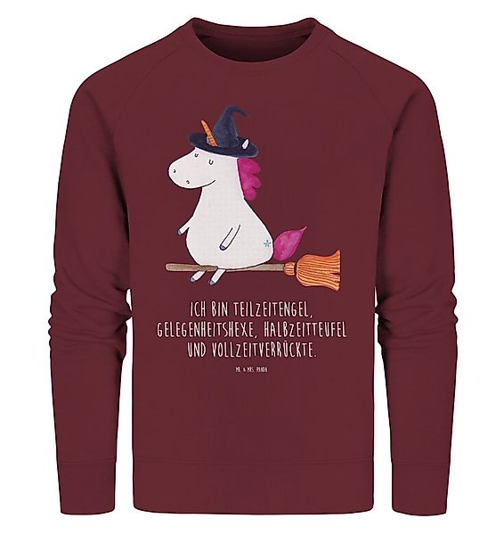 Mr. & Mrs. Panda Longpullover Größe XL Einhorn Hexe - Burgundy - Geschenk, günstig online kaufen