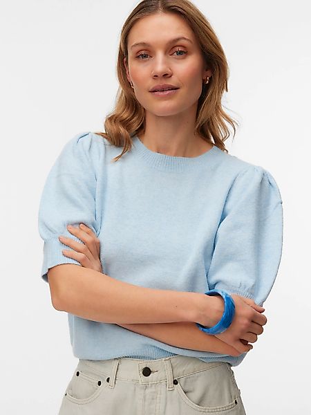 Vero Moda "VMDOFFY 2/4 O-NECK PULLOVER GA NOOS" mit kurzen Puffärmeln günstig online kaufen