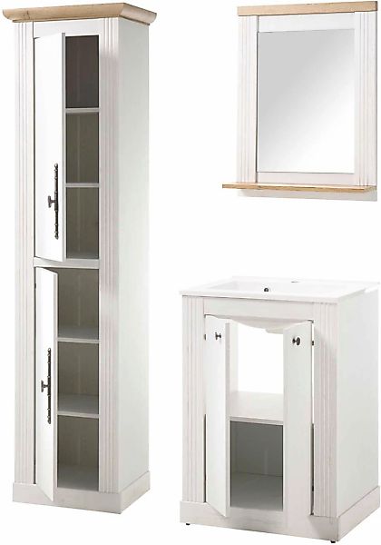 OTTO home Badmöbel-Set "WESTMINSTER, Bad im Landhausstil, 3-teiliges Badezi günstig online kaufen