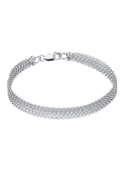 Elli Armband Breit Glieder Basic Silber günstig online kaufen