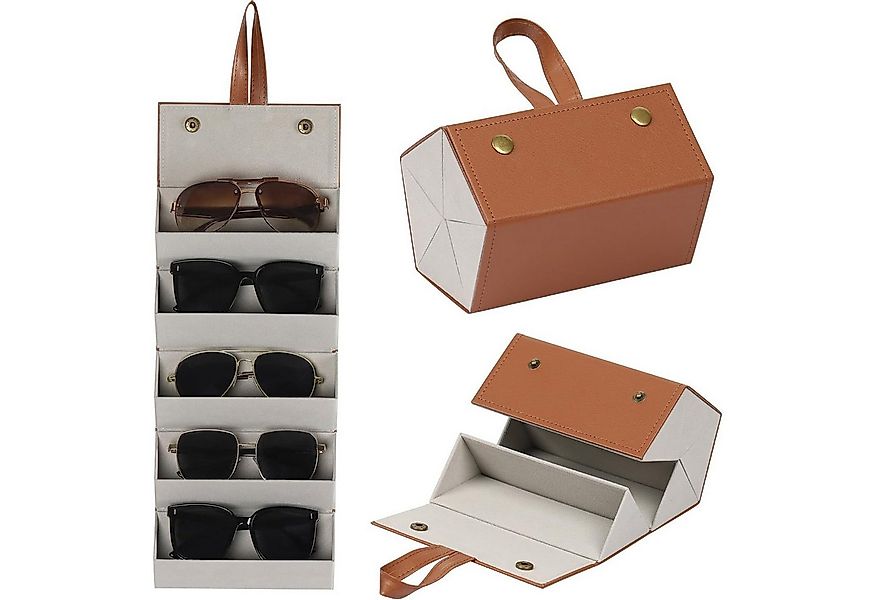 Mutig Brillenetui Brillenbox Faltbare Brillenablage 5-Fach Brillenaufbewahr günstig online kaufen