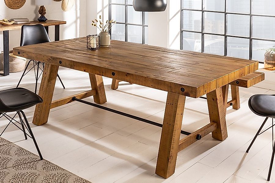 riess-ambiente Esstisch FINCA 165cm vintage braun - recyceltes Holz, recyce günstig online kaufen