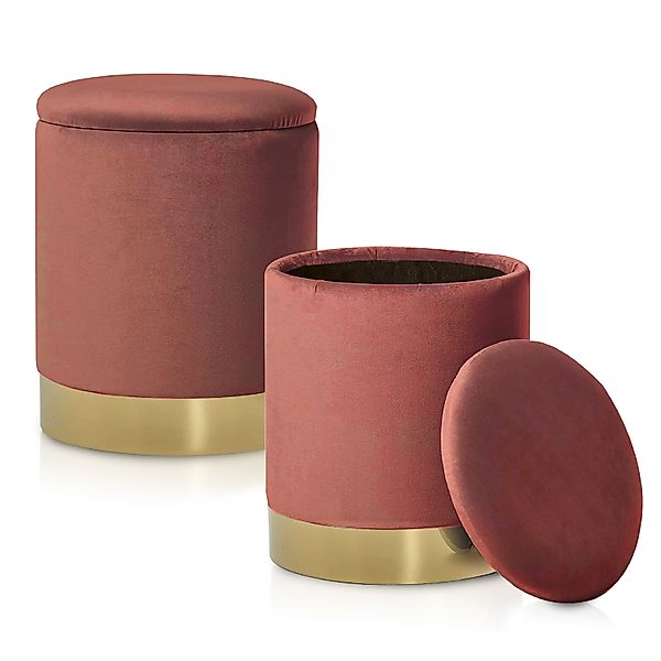 ELYFLAIR Hocker ELYFLAIR® Samthocker mit Stauraum günstig online kaufen