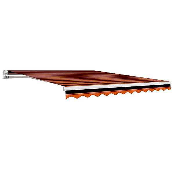 vidaXL Markise Markisenbespannung Canvas Orange Braun günstig online kaufen