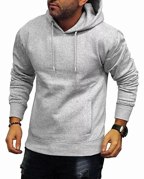 RMK Kapuzenpullover Herren Hoodie Pullover mit Kapuze Langarm Shirt Longsle günstig online kaufen