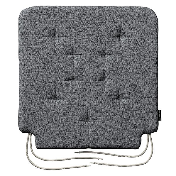 Stuhlkissen Christoph mit Bindeschnur, dunklegrau, 42 x 41 x 3,5 cm, Amster günstig online kaufen