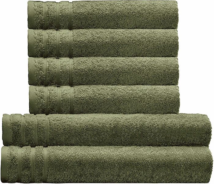 Kleine Wolke Handtuch Set "Royal, 6 Stück (4 Handtücher 50/100 cm + 2 Dusch günstig online kaufen