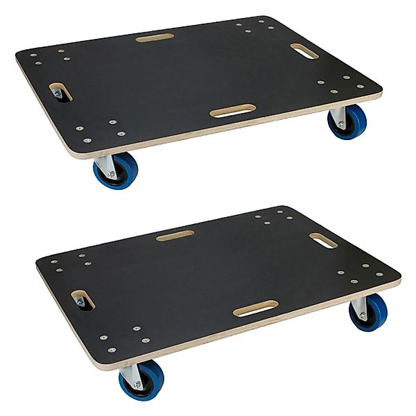 ECD Germany 2Er Set Transportroller 60x80 cm bis 800 kg Siebdruckplatte PP- günstig online kaufen