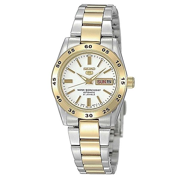 Seiko Automatikuhr Bicolor Seiko 5 Automatik günstig online kaufen