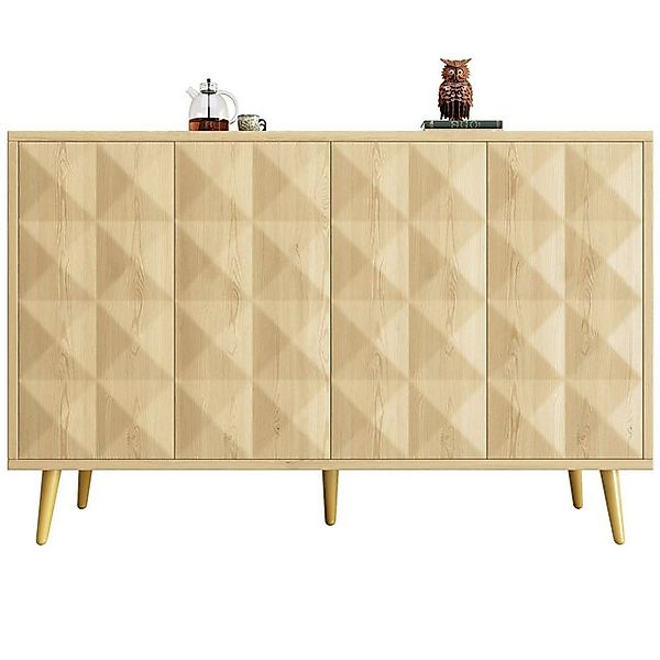 Gotagee Stauraumschrank Schrank 120×35×78cm Wohnzimmerschrank Esszimmerschr günstig online kaufen