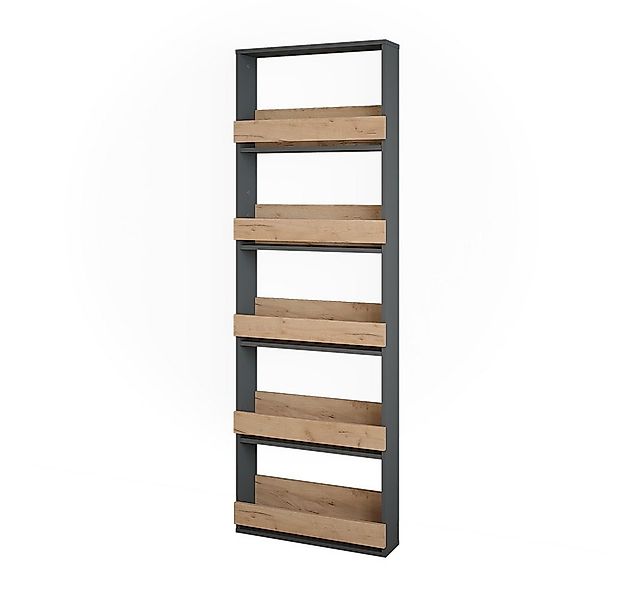 Vicco Weinregal Repose, Goldkraft Eiche/Anthrazit, 60 x 180 cm günstig online kaufen