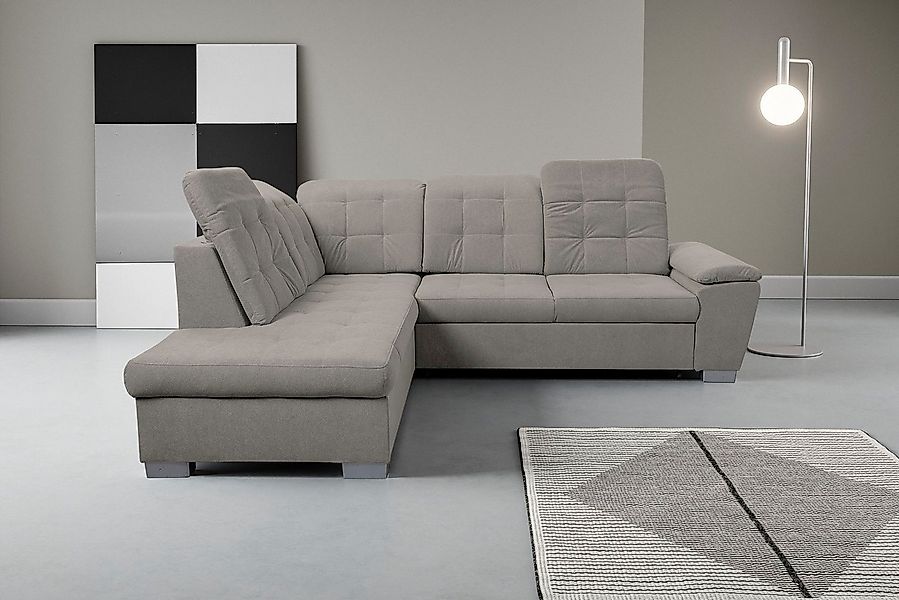 WERK2 Ecksofa Bonny inkl. Kopfteilverstellung, Bettfunktion, Stauraum, Brei günstig online kaufen