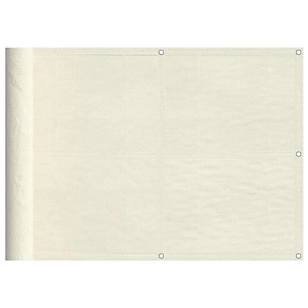 vidaXL Balkon-Sichtschutz Creme 75x1000 cm 100 % Polyester-Oxford 4000195 günstig online kaufen