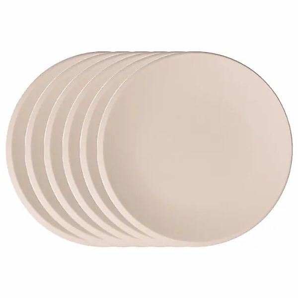 Villeroy & Boch Speiseteller »Speiseteller NewMoon ø 27 cm 6er Set beige« günstig online kaufen