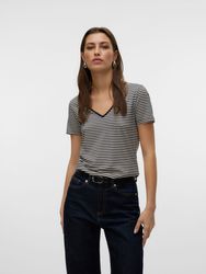 Vero Moda V-Shirt VMPEPPER SS V-NECK günstig online kaufen