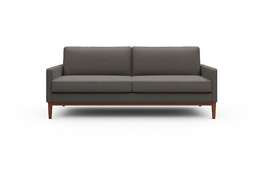 moebelfaktor Sofa Bodo 3-Sitzer, Retro-Design, elegante Linien, stabile Hol günstig online kaufen