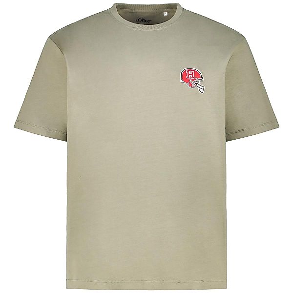 s.Oliver T-Shirt mit Statement-Print Farbe grün Größe: 5XL günstig online kaufen