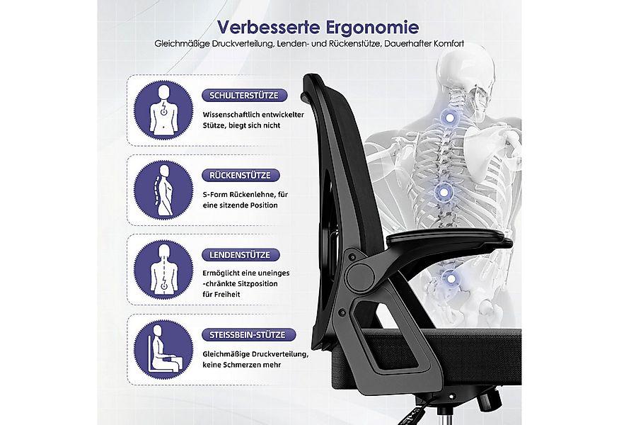 Hiazurm Bürostuhl Bürostuhl,Chefsessel aus Mesh,Ergonomischer Schreibtischs günstig online kaufen
