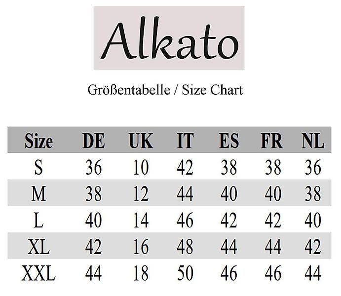Alkato Longshirt Alkato Damen Shirt 3/4 Arm Longshirt Top günstig online kaufen