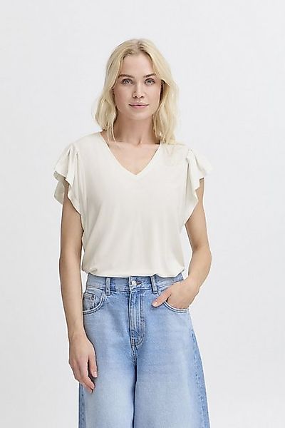 b.young V-Shirt BYPERL RUFFLE Schönes Shirt mit Rüschenärmel günstig online kaufen