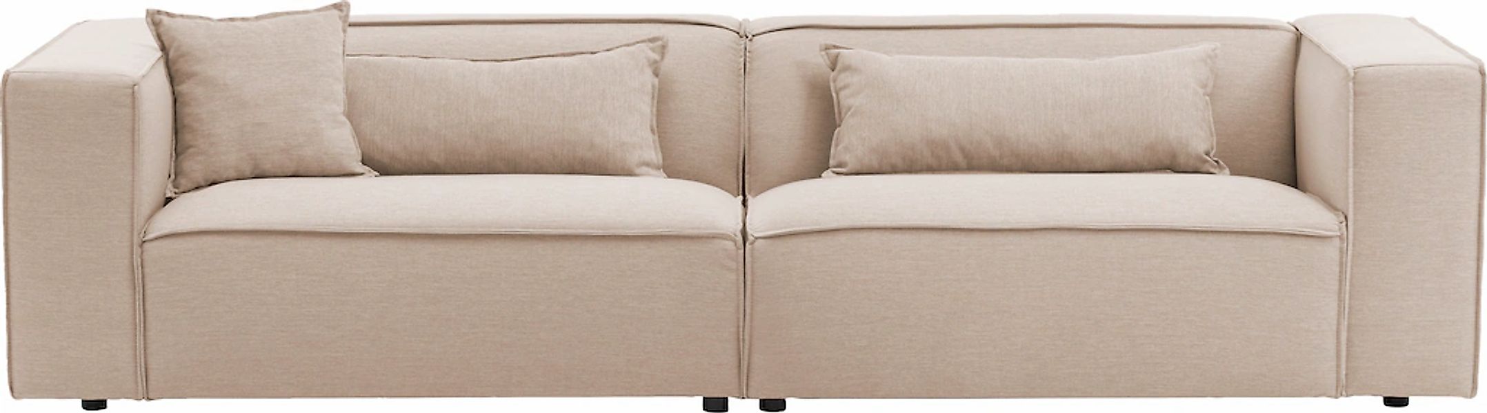 LeGer Home by Lena Gercke 3-Sitzer "PIARA, Couch mit Kedernaht, Sofa in Cor günstig online kaufen