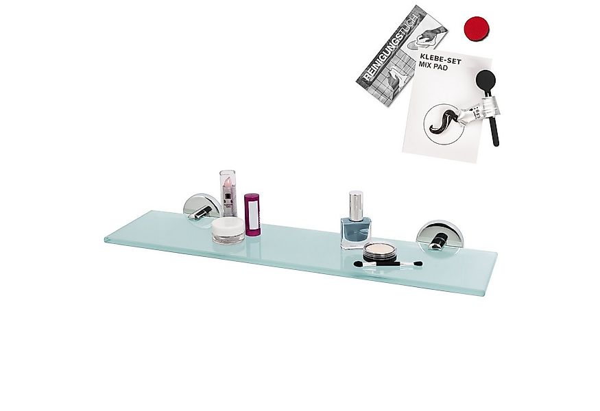 bremermann Wandregal Bad-Serie LUCENTE - inkl. Klebeset, aus Glas und Edels günstig online kaufen