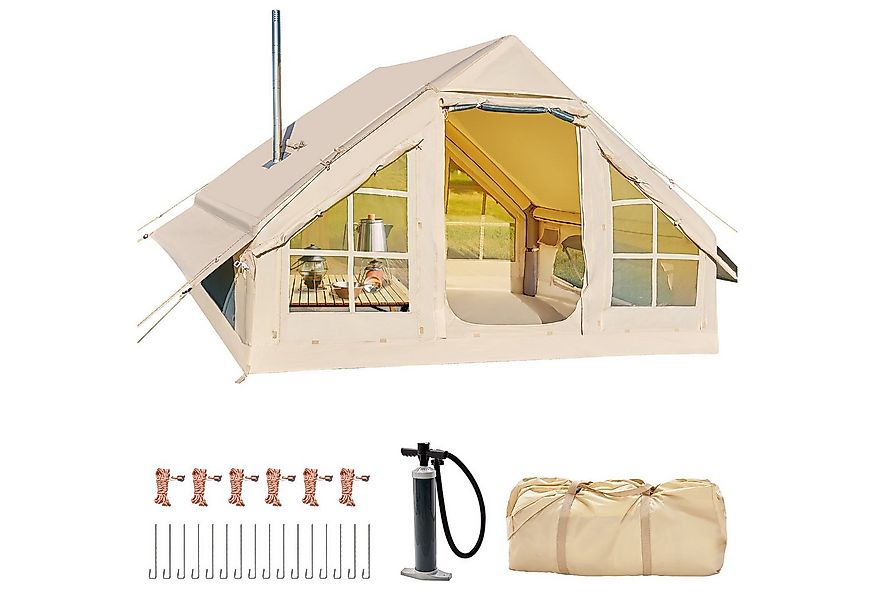 Meulbaty aufblasbares Zelt XXL Luftzelt mit 420D Oxford-Stoff (3000mm wasse günstig online kaufen