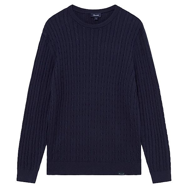 FaÇonnable Cable Cashmere 12gg Rundhalsausschnitt Sweater L Marine günstig online kaufen