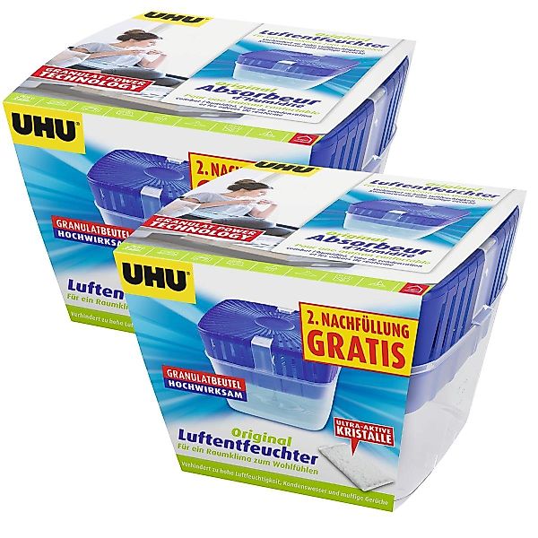 UHU Luftentfeuchter 2x UHU 47130 Luftentfeuchter günstig online kaufen