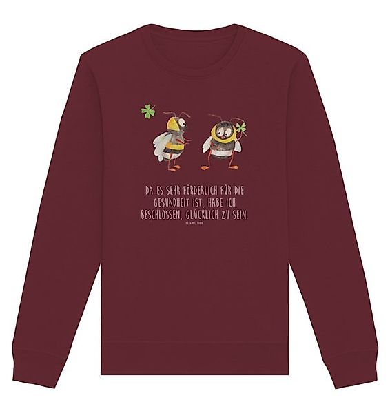 Mr. & Mrs. Panda Longpullover Größe M Hummeln Kleeblatt - Burgundy - Gesche günstig online kaufen